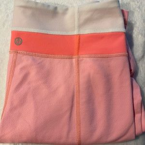 Lululemon Pink full length wide leg legging